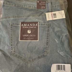 Plus Size Gloria Vanderbilt Amanda Classic Jeans [22W Short Callisto]
